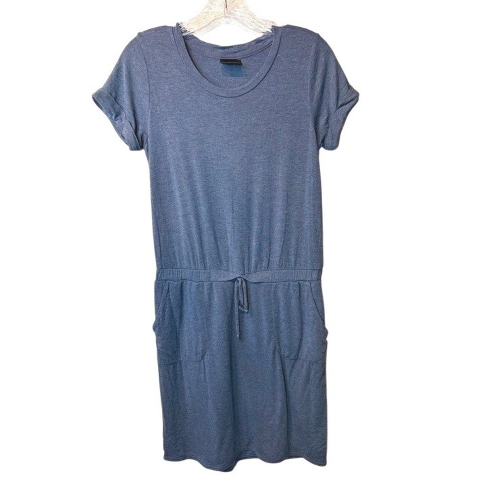 32 Degrees Cool T-Shirt Blue Drawstring Waist Summer Cruise Dress‎ Size S